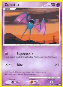 Zubat, Mysterious Treasures No. 108 Normal