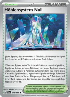 Höhlensystem Null, Prismatische Entwicklungen Nº 094 Normal