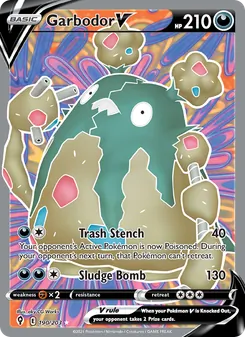 Garbodor V, Evolving Skies No. 190 Holo