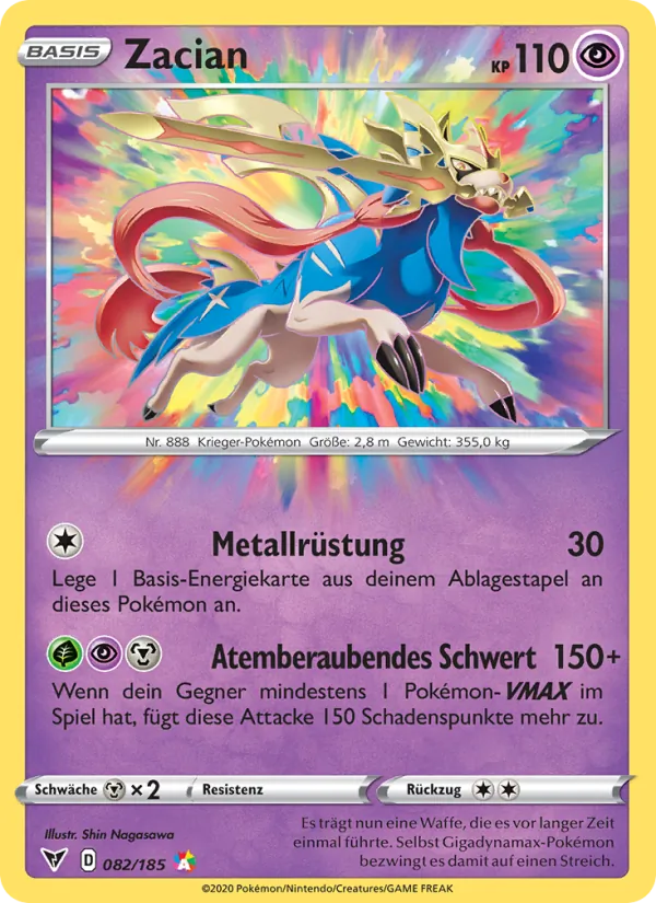 Zacian, Farbenschock Nº 82