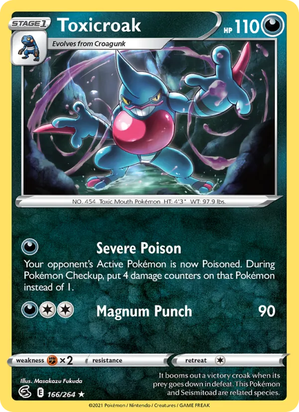Toxicroak, Fusion Strike No. 166