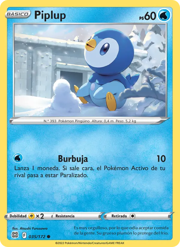 Piplup, Astros Brillantes Nº 035