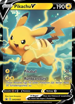 Pikachu V, SCSC Promokarten No. SWSH063 Holo