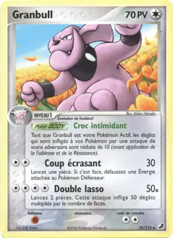 Granbull, EX Forces Cachées No. 39 Normal