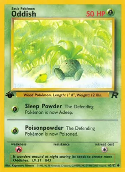 Oddish, Team Rocket Nº 63 Normal