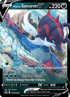 Hisuian Samurott V, SWSH Black Star Promos Nº SWSH239 Normal