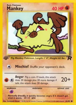 Mankey, Team Rocket Nº 61 Normal