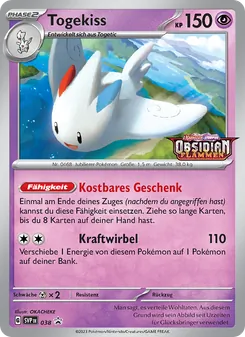 Togekiss, SVP Black Star Promos Nº 038 Holo