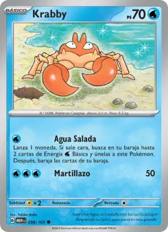 Krabby, 151 No. 098 Normal