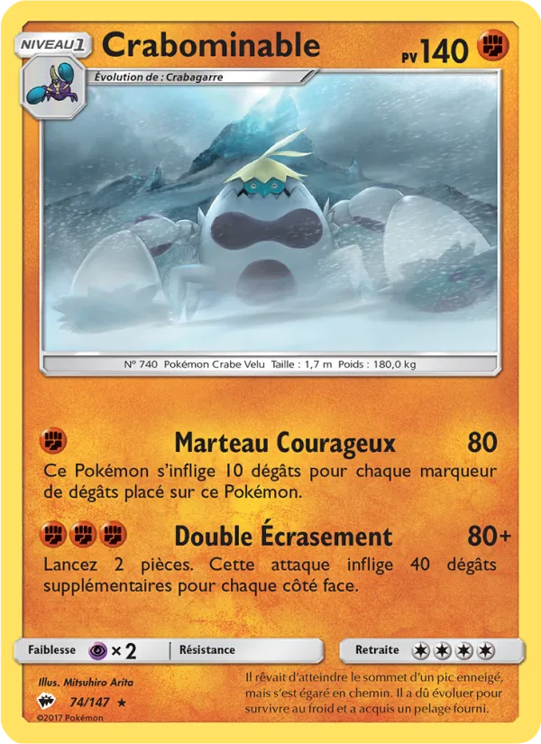 Crabominable, Ombres Ardentes Nº 74