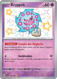 Kryppuk, Paldeas Schicksale No. 158 Holo