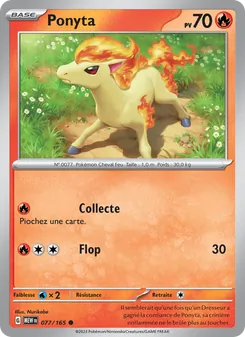 Ponyta, 151 No. 077 Normal