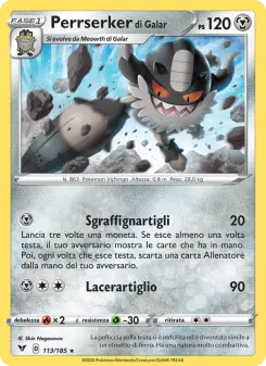 Perrserker di Galar, Voltaggio Sfolgorante Nº 113 Normal