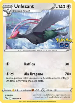 Unfezant, Pokémon GO Nº 063 Normal
