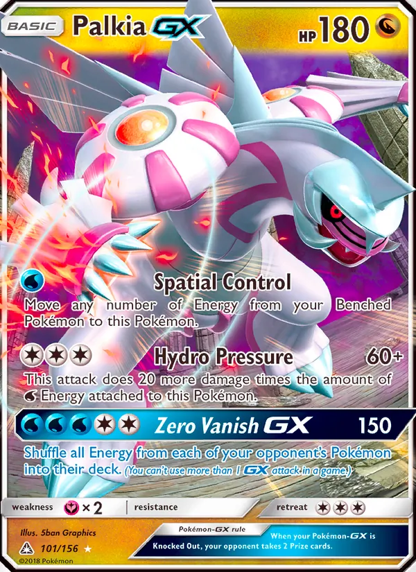 Palkia GX, Ultra Prism No. 101