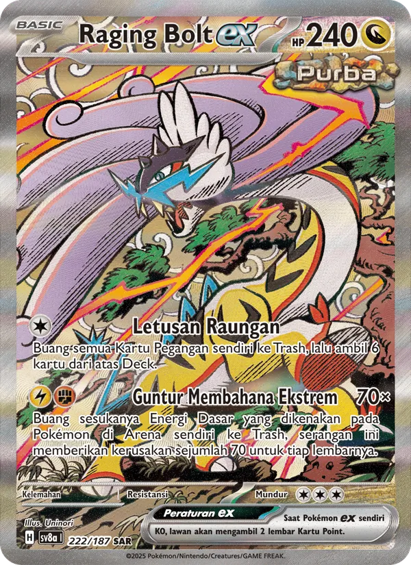 Raging Bolt ex, Festival Terastal ex Nº 222