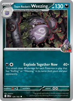 Team Rocket's Weezing, Destined Rivals Nº 126 Normal