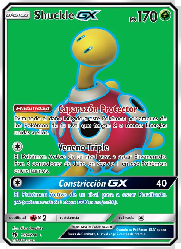 Shuckle GX, Truenos Perdidos No. 195