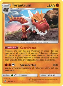 Tyrantrum, Apocalisse Di Luce Nº 69 Normal