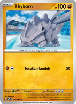 Rhyhorn, Bimbingan Rasi Nº 072 Normal