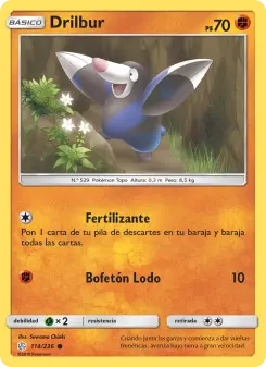 Drilbur, Eclipse Cósmico Nº 114 Normal