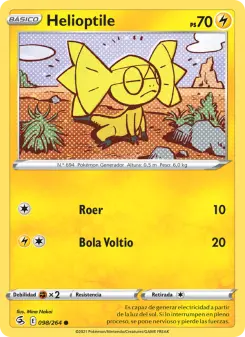 Helioptile, Golpe Fusión No. 98 Normal