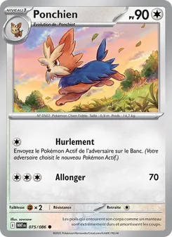 Ponchien, Flamme Blanche Nº 075 Normal