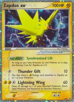 Zapdos ex, Nintendo Black Star Promos Nº 33 Normal
