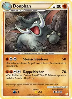 Donphan, HeartGold SoulSilver No. 40 Normal