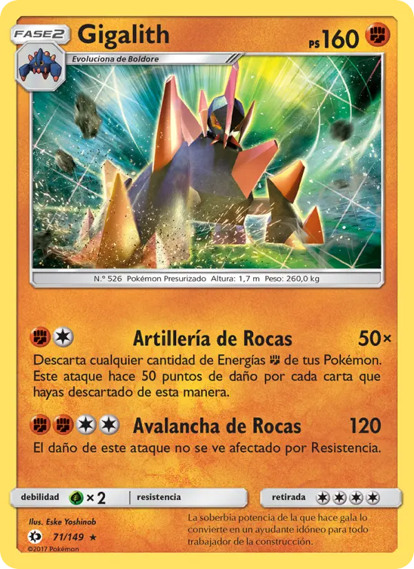 Gigalith, Sol y Luna Nº 71