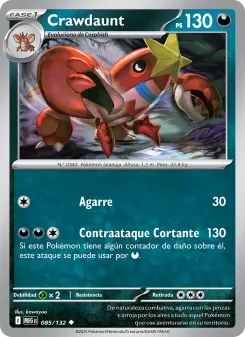 Crawdaunt, Megaevolución No. 085 Normal
