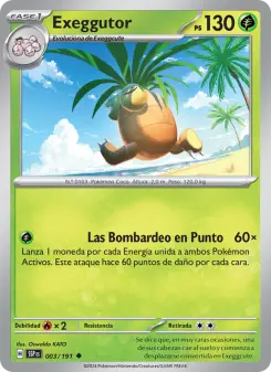 Exeggutor, Chispas Fulgurantes No. 003 Normal
