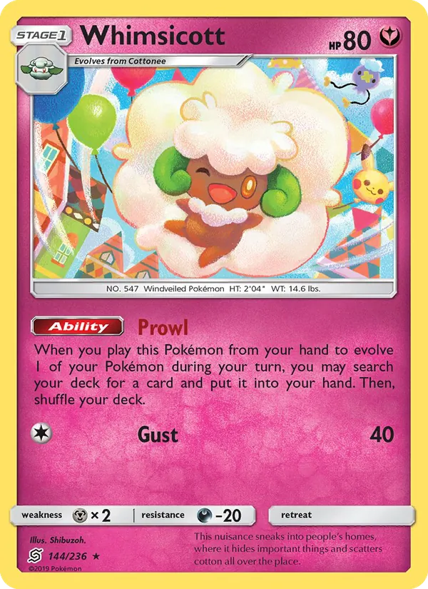 Whimsicott, Unified Minds Nº 144
