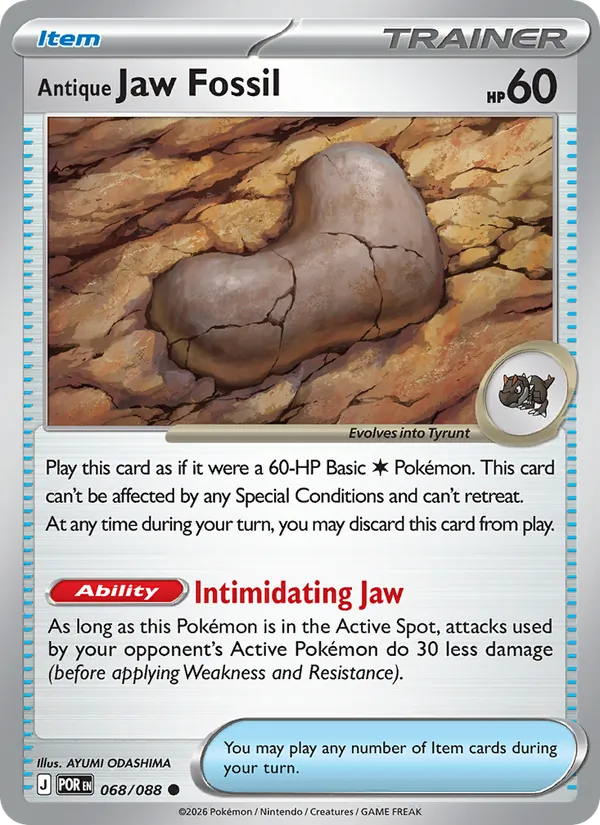 Antique Jaw Fossil, Perfect Order No. 068