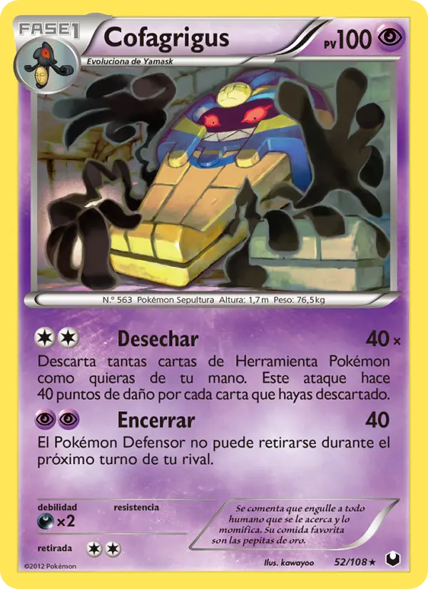 Cofagrigus, Oscuros Exploradores No. 52
