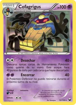 Cofagrigus, Oscuros Exploradores No. 52 Normal