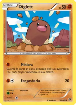 Diglett, XY No. 58 Normal