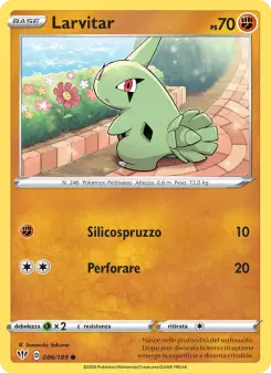 Larvitar, Fiamme Oscure Nº 86 Normal