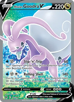 Hisuian Goodra V, Lost Origin No. 187 Holo