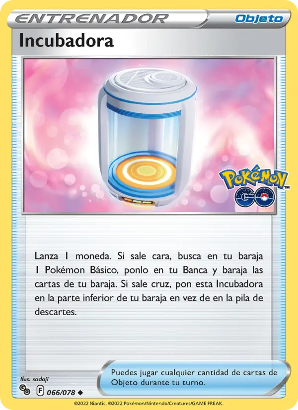 Incubadora, Pokémon GO No. 066