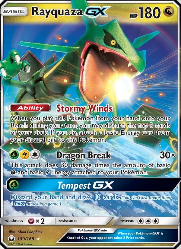 Rayquaza GX, Celestial Storm Nº 109