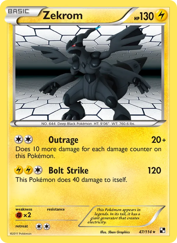 Zekrom, Black & White Nº 47