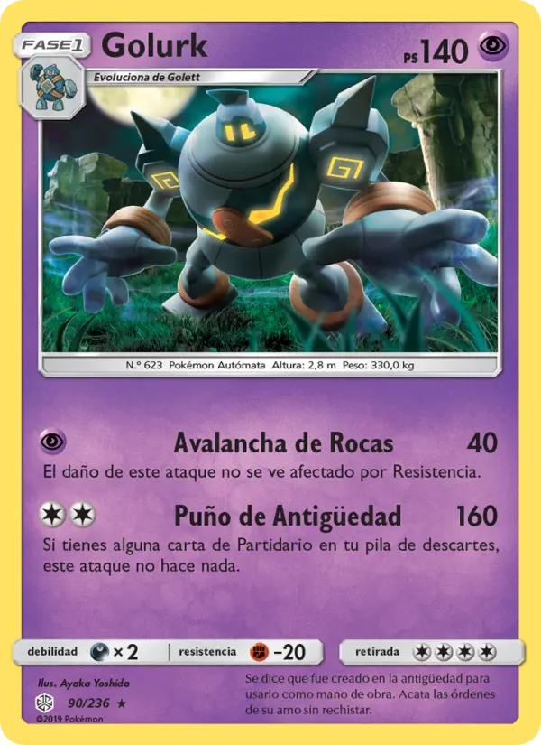 Golurk, Eclipse Cósmico No. 90
