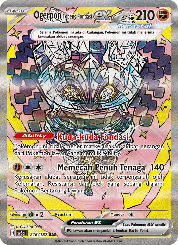 Ogerpon Topeng Fondasi ex, Festival Terastal ex No. 216