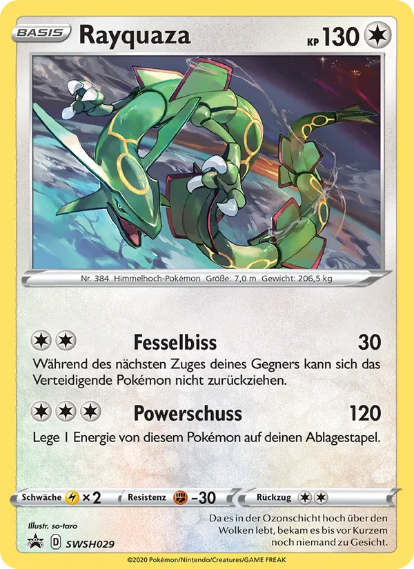 Rayquaza, SCSC Promokarten No. SWSH029