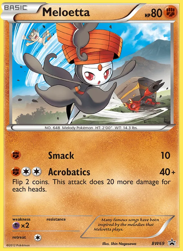 Meloetta, BW Black Star Promos Nº BW69