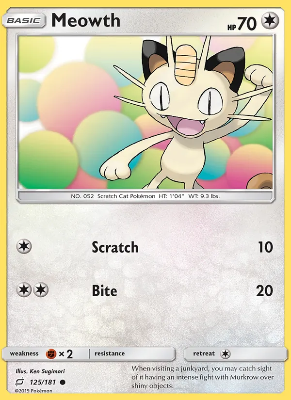 Meowth, Team Up No. 125
