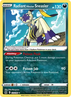 Radiant Hisuian Sneasler, Lost Origin Nº 123 Holo