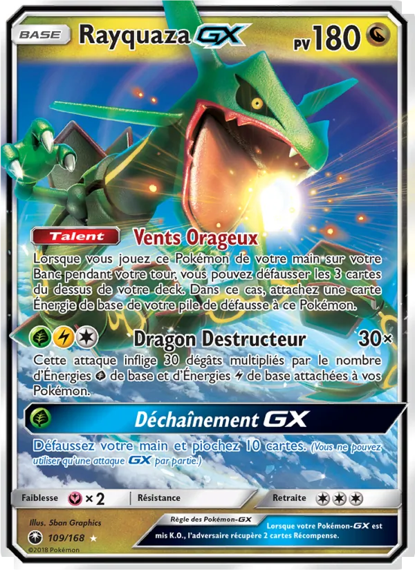 Rayquaza GX, Tempête Céleste No. 109