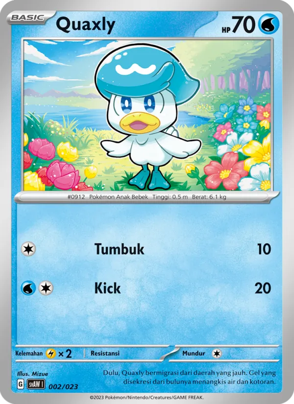 Quaxly, Quaxly & Mimikyu ex No. 002